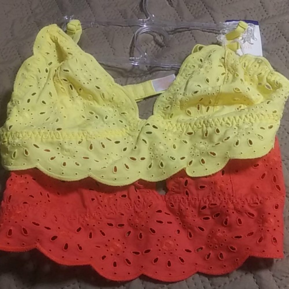Bras yellow red size med Jasmine & Ginger